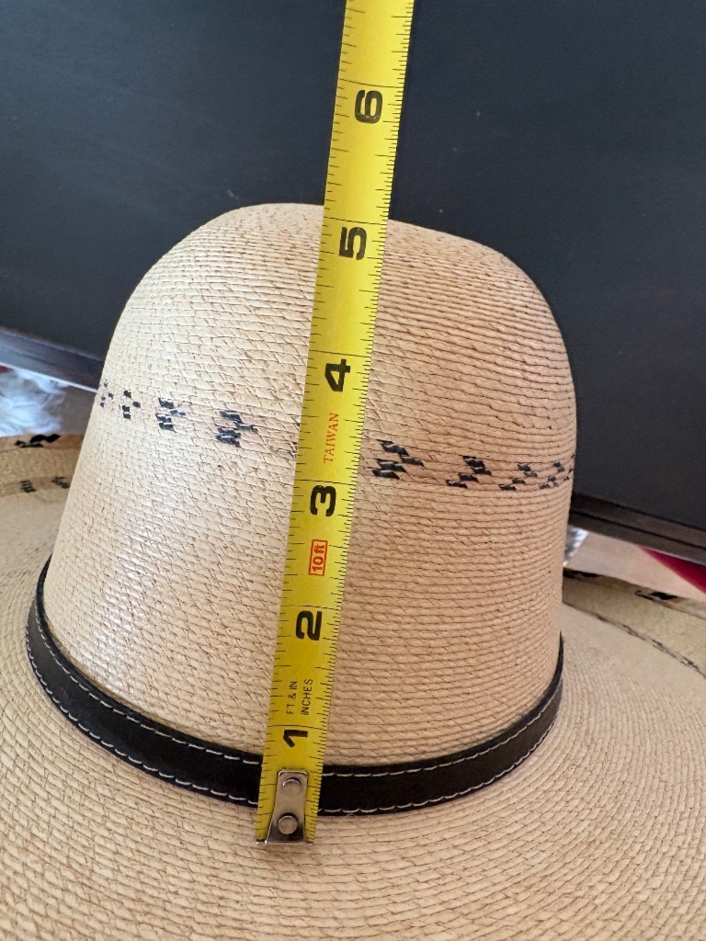 D.A. Hats by Avelar Authentic Sahuayo Palm Leaf Gus Cowboy Hat - Size 6 (21”) - Picture 15 of 17